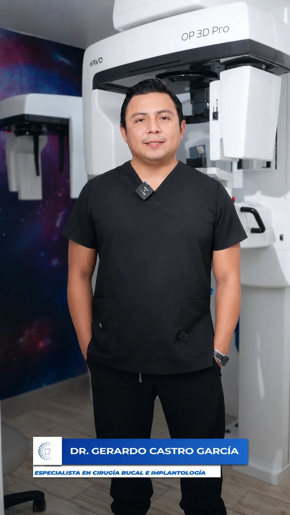 Dr. Gerardo Castro García, especialista en cirugía bucal e implantología